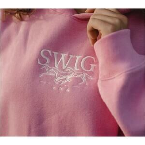Swig Breast Cancer Awareness 2025 Drop Pink Sweatshirt Sold Out Cowgirl Graphic